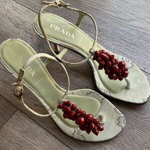 Prada fabric sandals